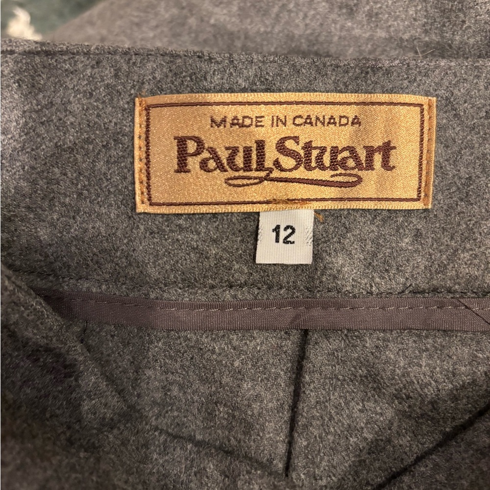 Paul Stuart women’s  Gray Wool pants -